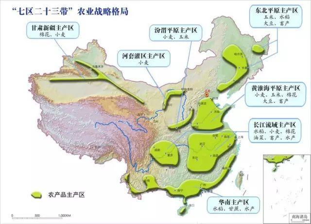 超级全面中国农业地图详解