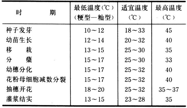 水稻生产与气象学的联系