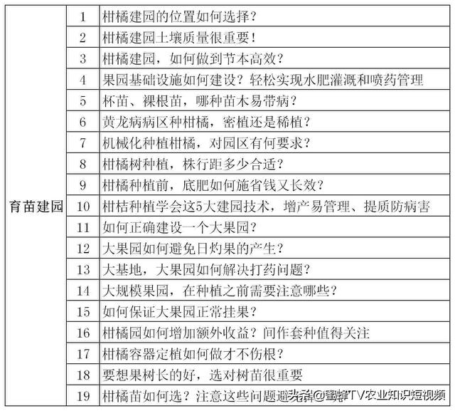 柑橘全年种植管理技术都在这里了！值得收藏！