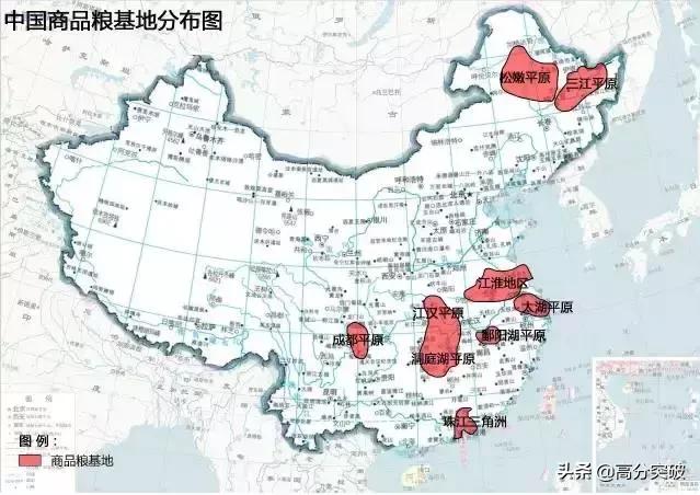 中国农业地图（多图、很全）