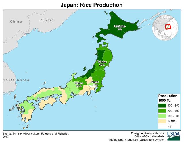 日本水稻的亩产量有多少斤？和中国相比，优势有多大？