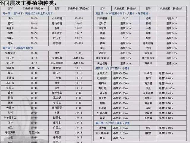 花园植物配置—“先高后低，先内后外”