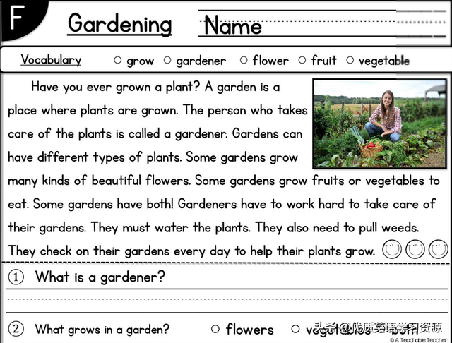 英语原版阅读：Gardening