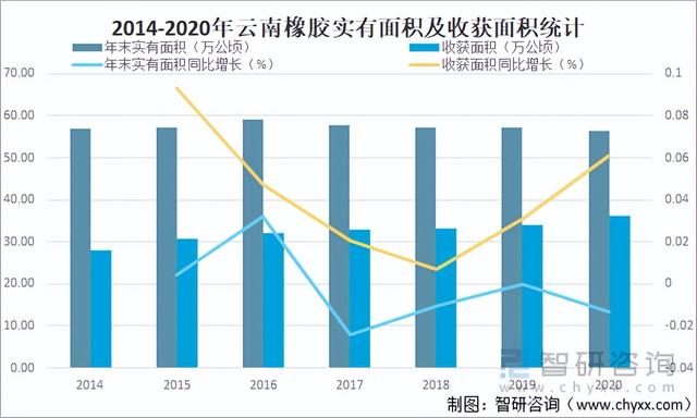 2021中国橡胶种植生产现状分析：云南和海南橡胶产量占全国97.9%